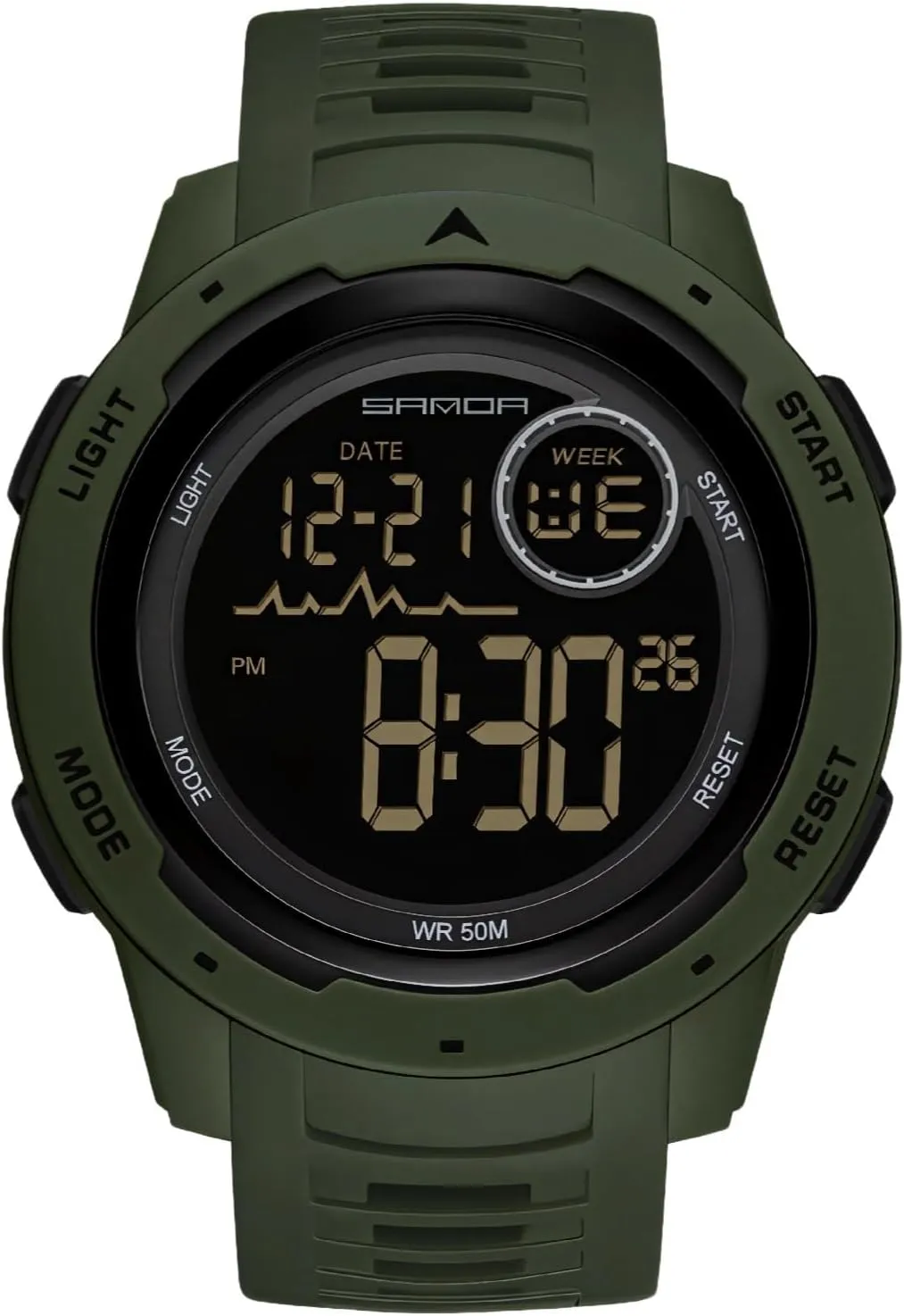 for Hiking & Camping, Shockproof Sports Watch with 50M Resistance and TPU Band Waterproof Led Digital certitude luxurious prevail Adventure Watch 