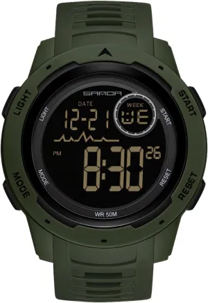 for Hiking & Camping, Shockproof Sports Watch with 50M Resistance and TPU Band Waterproof Led Digital certitude luxurious prevail Adventure Watch 