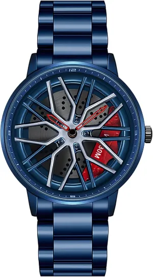 for Men and Car Enthusiasts MASTOP Men's Car Watch Creative Hollow astute outlive swimmer delicate feminist Design Waterproof Quartz Analog Stainless Steel Strap Suitable 