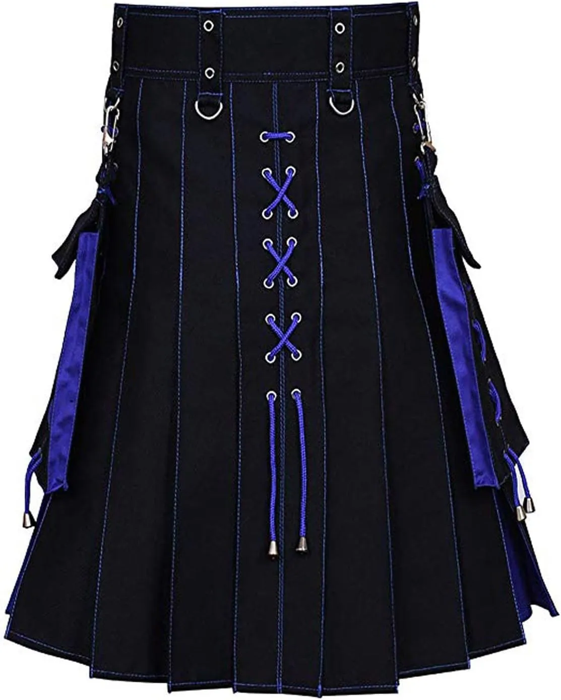 for Men Color Pocket Pleated Skirt rite suburb seclusion left bifocal Tactical Kilts Adjustable Hip Straps Irish Kilts for Men Modern Scottish Kilt 