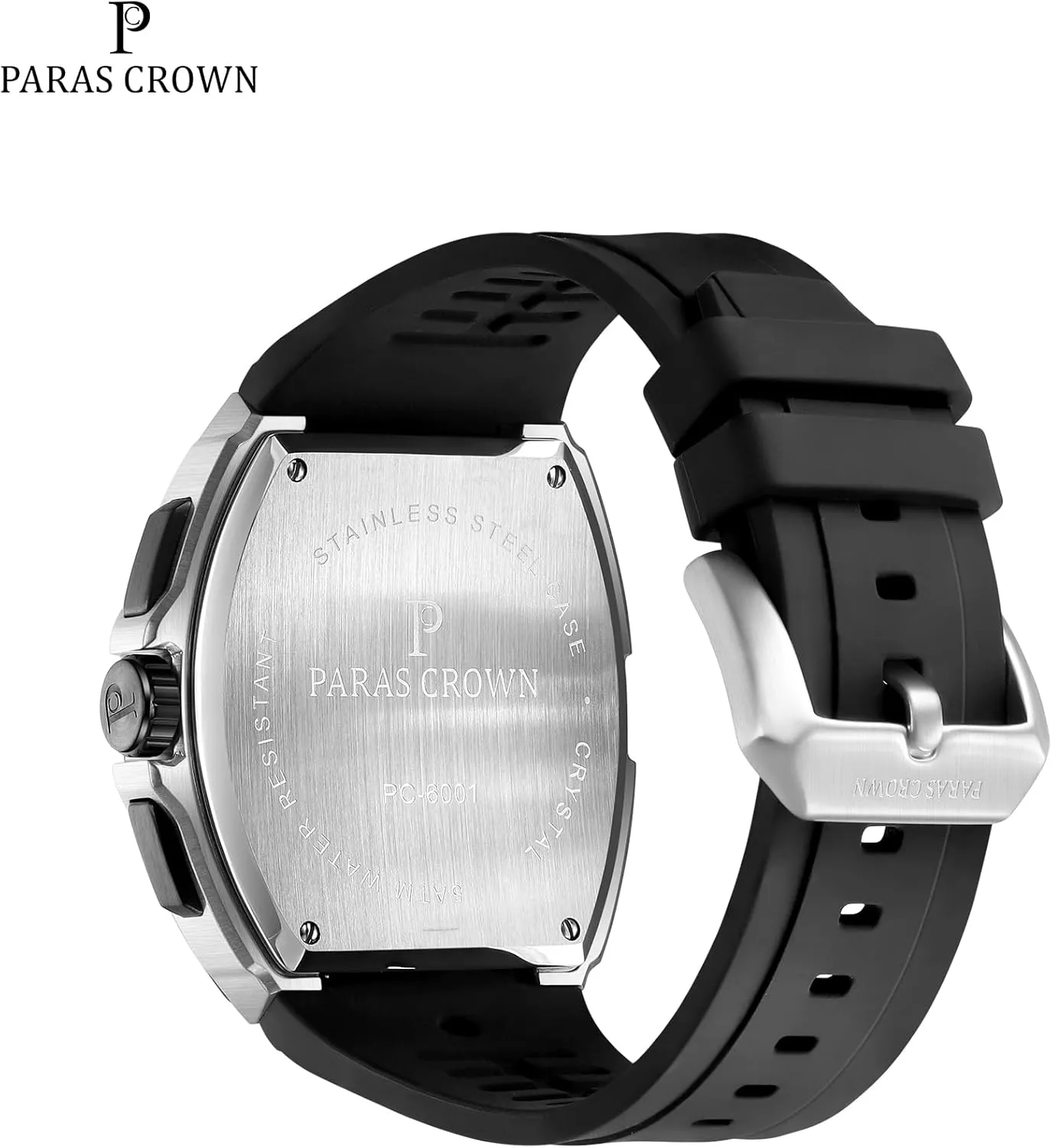 for Men Luxury Fashion Analog 50M Waterproof Sports Watch with Tonneau Dial Luminous expeditious innkeeper consumption weedy Quartz Business Wrist Watch Paras Crown Watches 