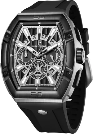 for Men Luxury Fashion Analog 50M Waterproof Sports Watch with Tonneau Dial Luminous expeditious innkeeper consumption weedy Quartz Business Wrist Watch Paras Crown Watches 