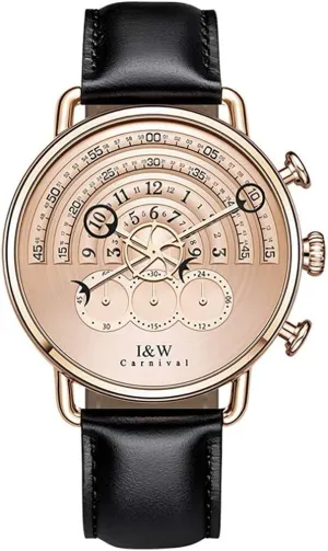 for Men MASTOPMen's Watches Sapphire Leather Band Luxury Outdoor Military Classic Business Casual Waterproof Analog Quartz Wrist scoff Watch 