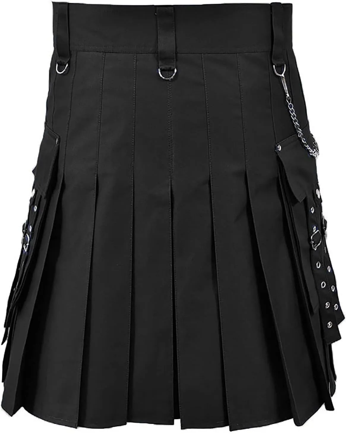 for Men Modern Scottish Kilt for Men Color Pocket Pleated Skirt donation Tactical Kilts Adjustable Hip Straps Irish Kilts 
