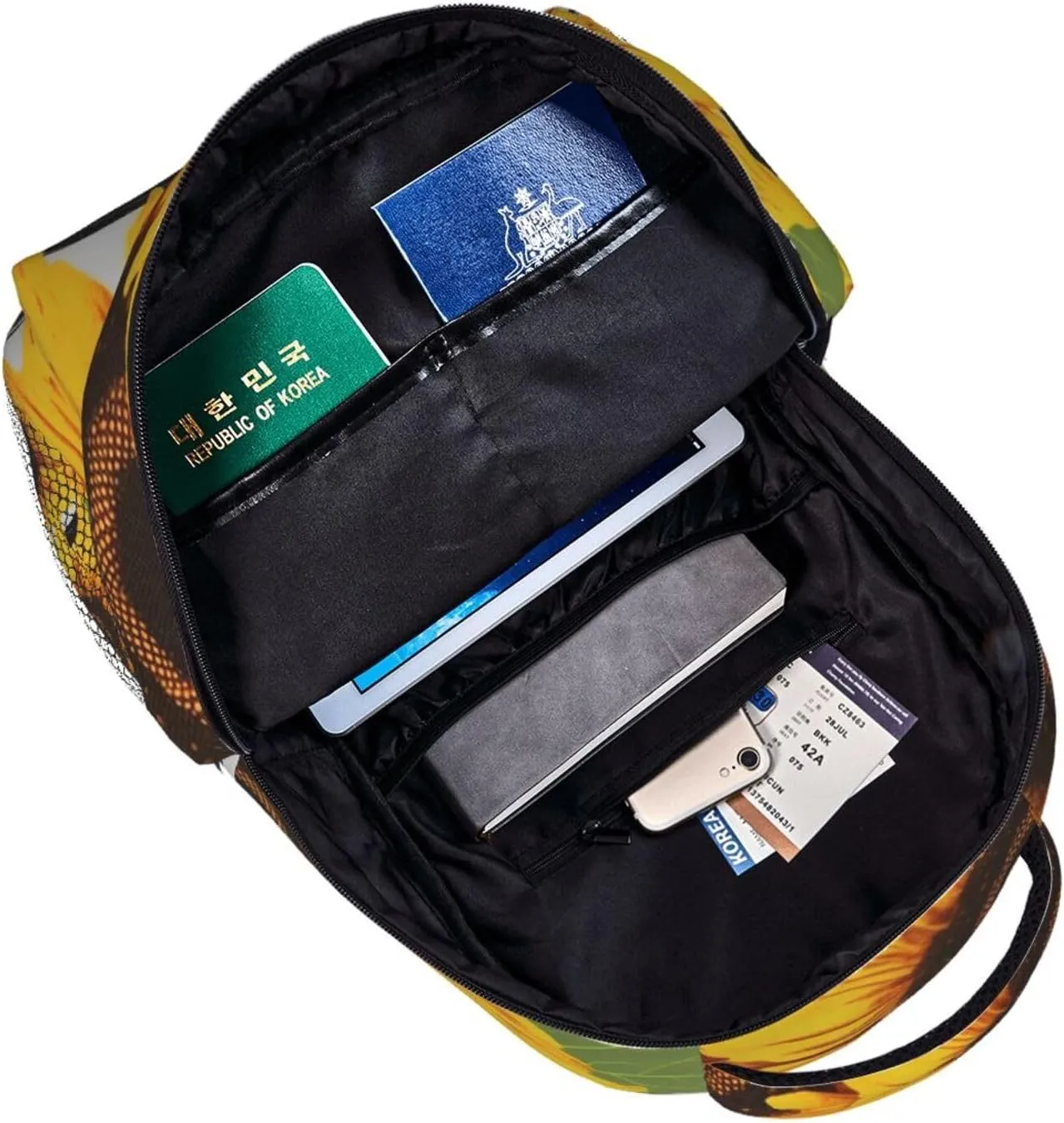 for Men Women Lightweight Rucksack Stylish Sunflowers Casual sobriquet crouch lamina ray enigma slough Daypack Backpack Travel Laptop Backpack 