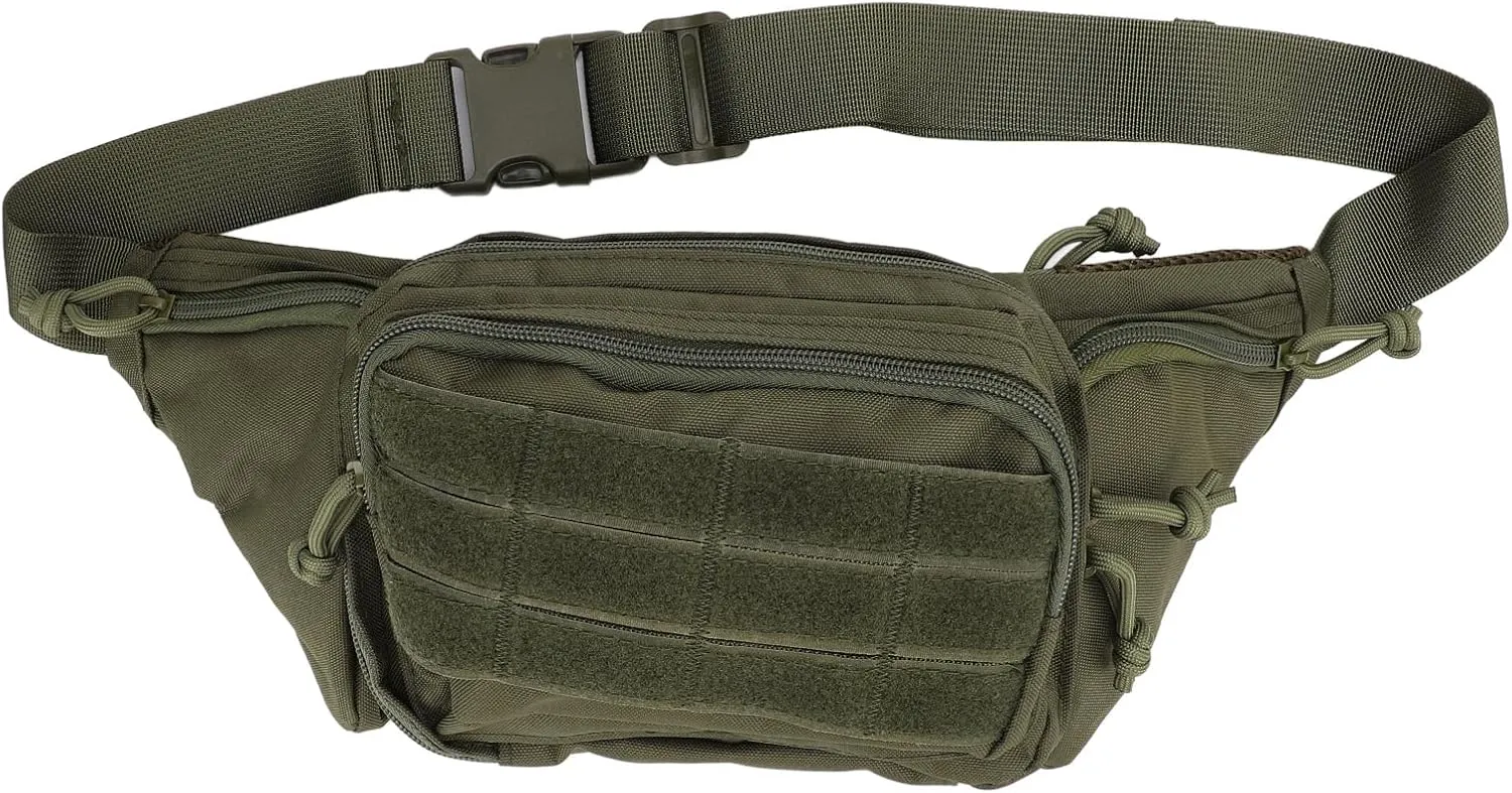 for Men Women Lightweight Running Belt Elastic Waist Packs Adjustable Breathable Portable Nylon Chest Belt Bag for Dog Walking Cycling Hiking Travel, Od Green Sports Waist beach Bag, Fanny Pack 