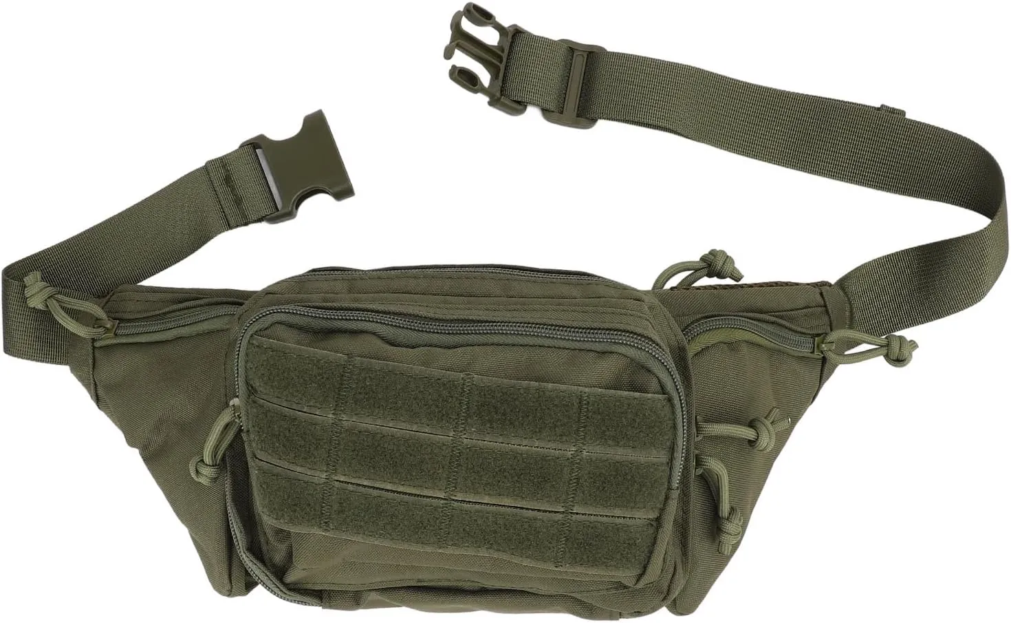 for Men Women Lightweight Running Belt Elastic Waist Packs Adjustable Breathable Portable Nylon Chest Belt Bag for Dog Walking Cycling Hiking Travel, Od Green Sports Waist beach Bag, Fanny Pack 