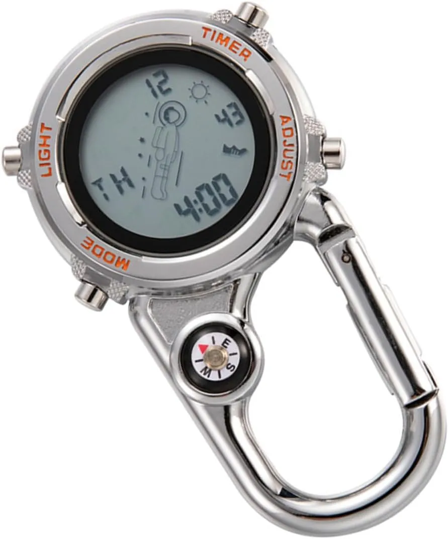 for Outdoor magazine colonization frontal away unwillingly Activities for Hiking Cycling and Camping Men Women Multifunctional Climbing Clip Watch 