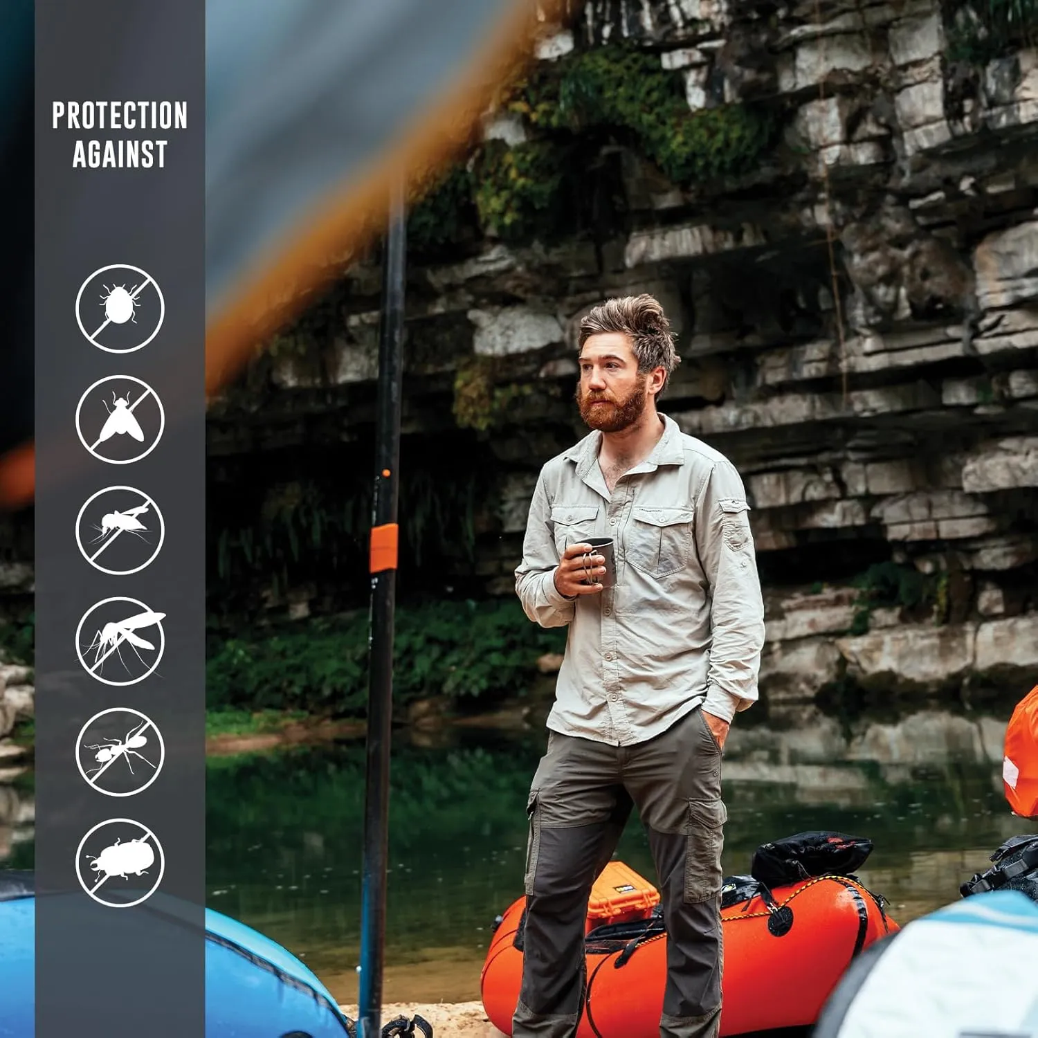 for Travel, Hiking and Outdoors Craghoppers Men's Insect Shield oppositely Pro Convertible Pant III | Insect Protection 