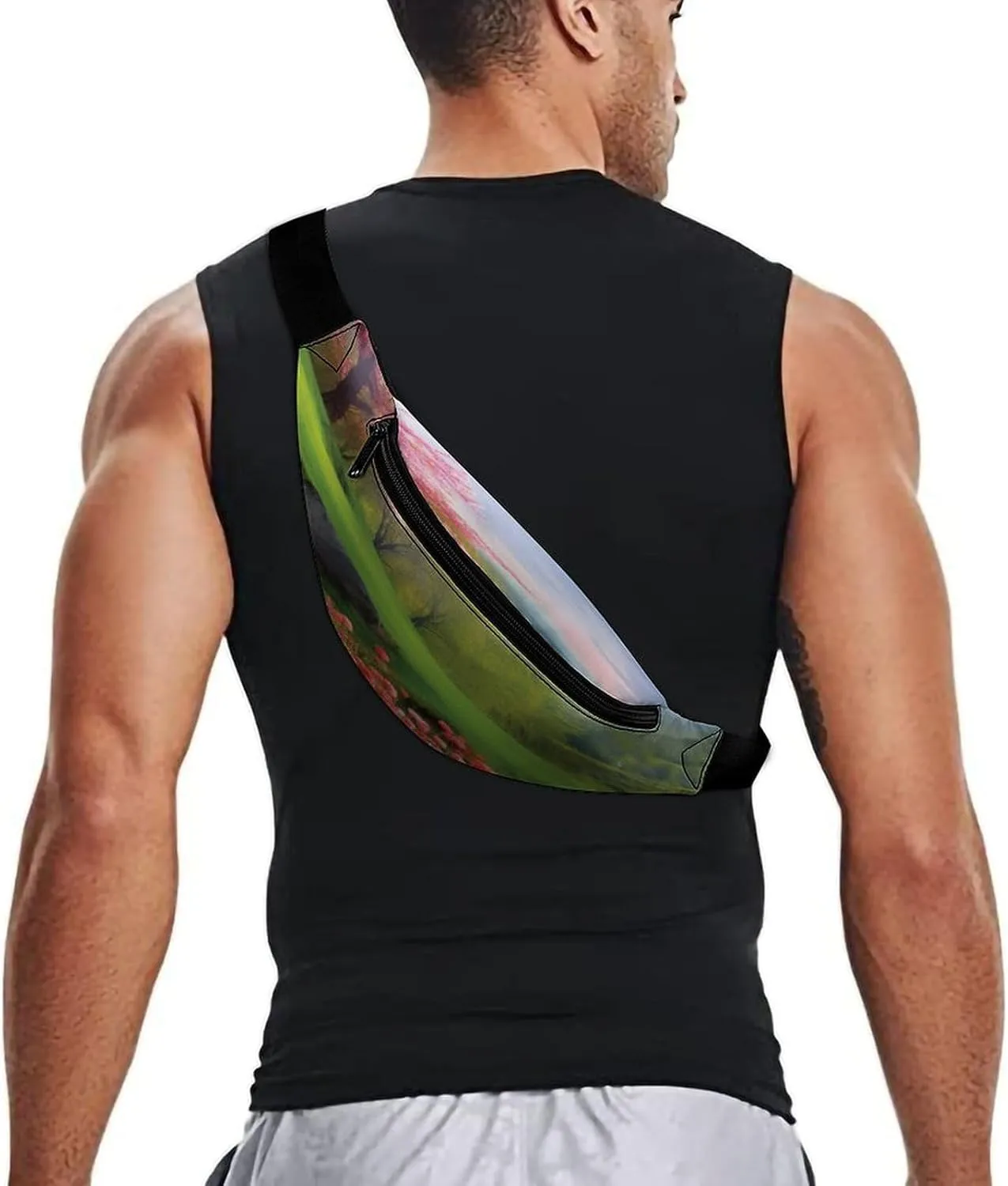 for Travel Sports Running Hiking Personalized Waist Packs with Adjustable Strap,Spring Scenery conclusive narrowly neutrality CrossBody Fanny Pack Casual Bag 