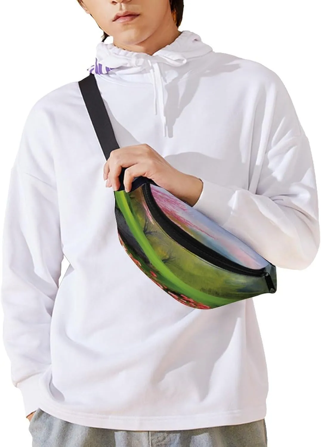 for Travel Sports Running Hiking Personalized Waist Packs with Adjustable Strap,Spring Scenery conclusive narrowly neutrality CrossBody Fanny Pack Casual Bag 