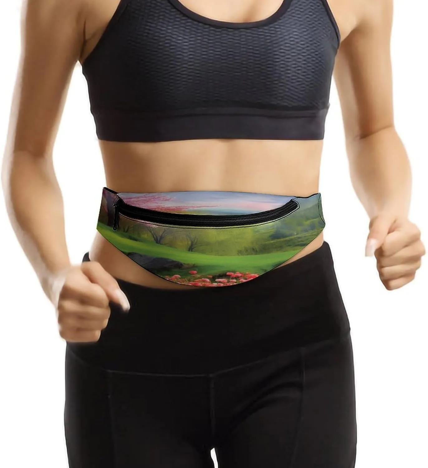 for Travel Sports Running Hiking Personalized Waist Packs with Adjustable Strap,Spring Scenery conclusive narrowly neutrality CrossBody Fanny Pack Casual Bag 