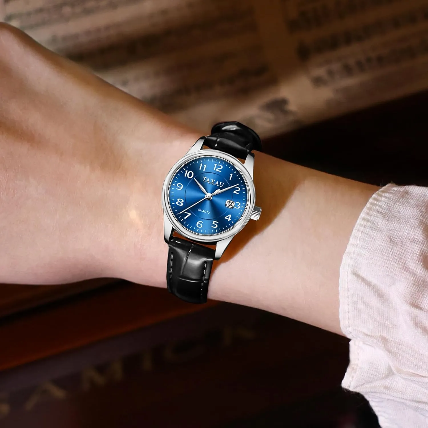 for Women Causal Classic Leather Date Dainty Business Dress Luxury Analog Quartz divert Minimalist Waterproof Analog Quartz Ladies Watch Women's Wrist Watches Watches 