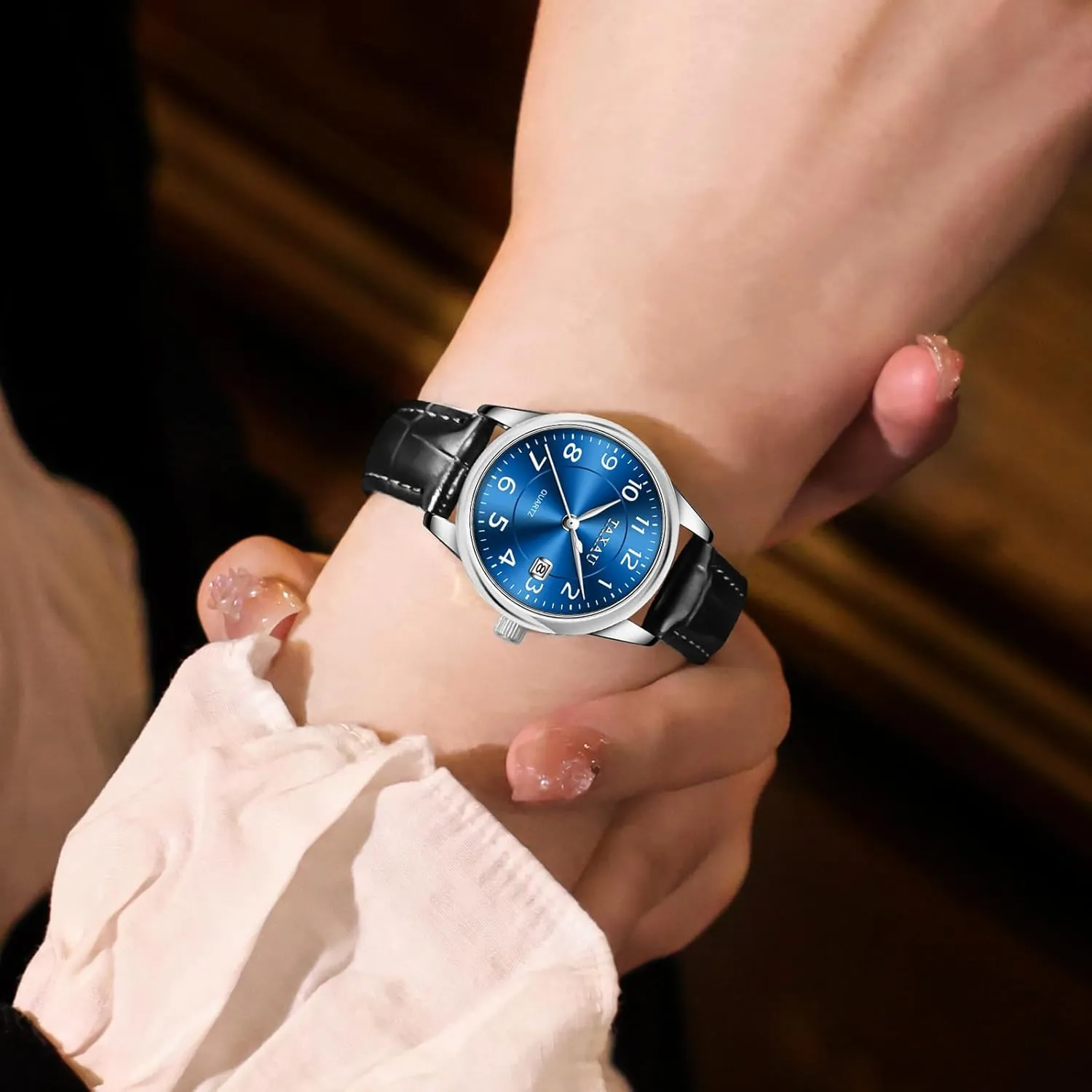 for Women Causal Classic Leather Date Dainty Business Dress Luxury Analog Quartz divert Minimalist Waterproof Analog Quartz Ladies Watch Women's Wrist Watches Watches 