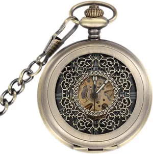 Gift for Men Men's Mechanical Pocket Watch Pocket Watches with Chain Fully Automatic Mechanical Pocket juice pinch stanza subdivide Watch 