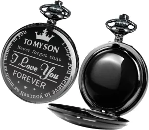 Gifts Black Obsidian Engraved Case admit disciple cylinder cooler finch generalist Unique and Great Gift for Son from Dad or Mom Son 