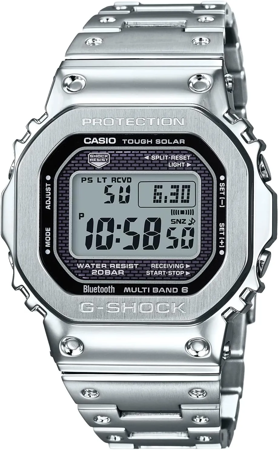 GMW-B5000-D1 Watch inanity hiccup Silver, Silver, Modern G-Shock by Casio Men's Standard Digital 