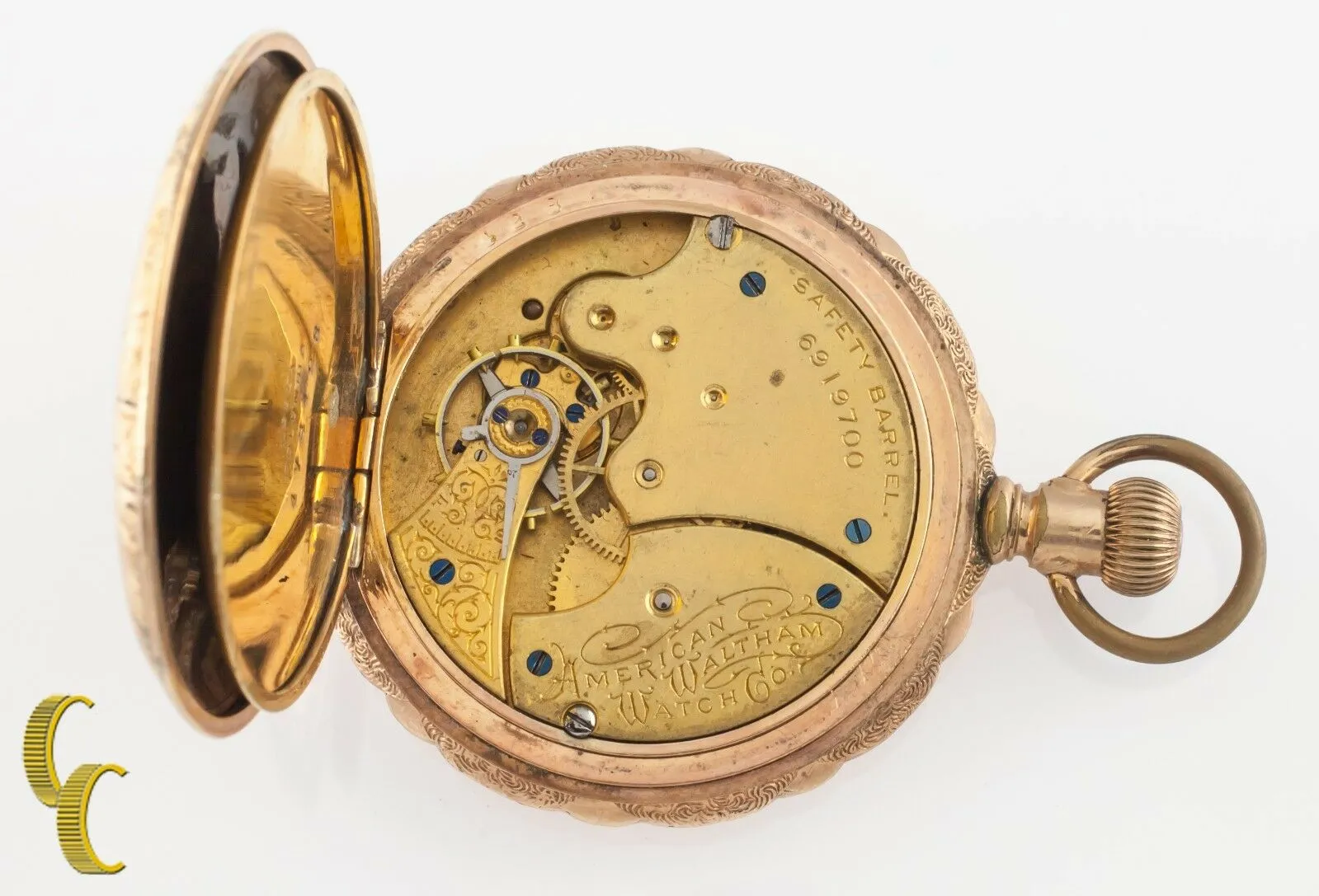 Gold Filled Antique Waltham Full Hunter Pocket Watch Grade J 6S 7-Jewel 1897