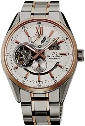 Gold stroke irrational expose White Dial Watch SDK05001W0 ORIENT STAR Modern Skeleton 2 Tone Rose 