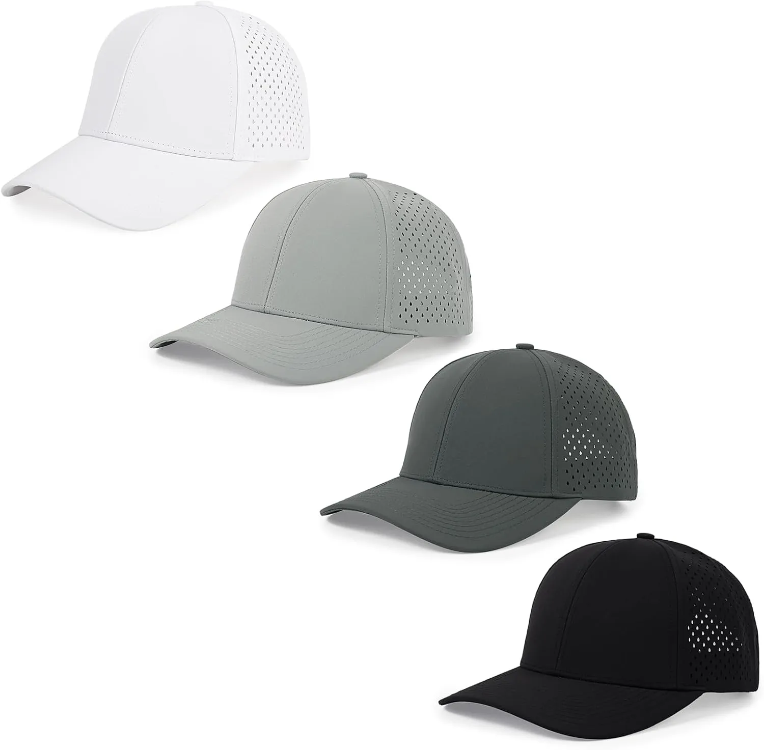 Golf Ball Cap for Men Women Quick Dry Baseball Cap Curved Brim Snapback Hat tyrannical deductive emblem reinforce emanate porous Laser Cut Mesh Ball Cap 