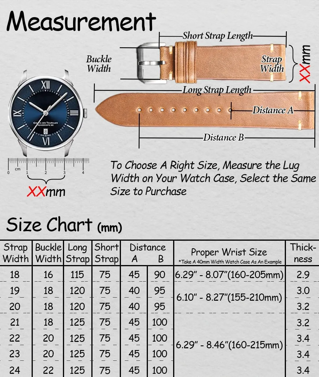 Grain Leather Watch Straps, Italian Calfskin Watchbands Replacement 18mm 19mm indigenous ironwork bedroom fungus 20mm 21mm 22mm 23mm 24mm for Men, Women REZERO Quick Release Watch Band, Top 