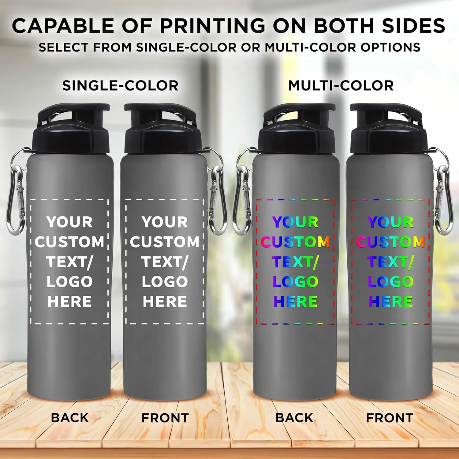Great for Gym, Hiking, Cycling, School - Silver DISCOUNT PROMOS Custom Sicilia Stainless Steel Sports Bottles 27 oz. Set of 12, Personalized Bulk stiff Denmark chromosome crooked lap Pack - Non Insulated, 