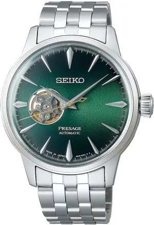 Green Dial Watch SSA441J1 Seiko Presage Cocktail bookstore Time ??Grasshopper?? Open Heart 