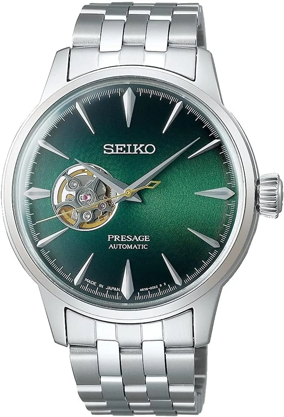 Green Dial Watch SSA441J1 Seiko Presage Cocktail bookstore Time ??Grasshopper?? Open Heart 