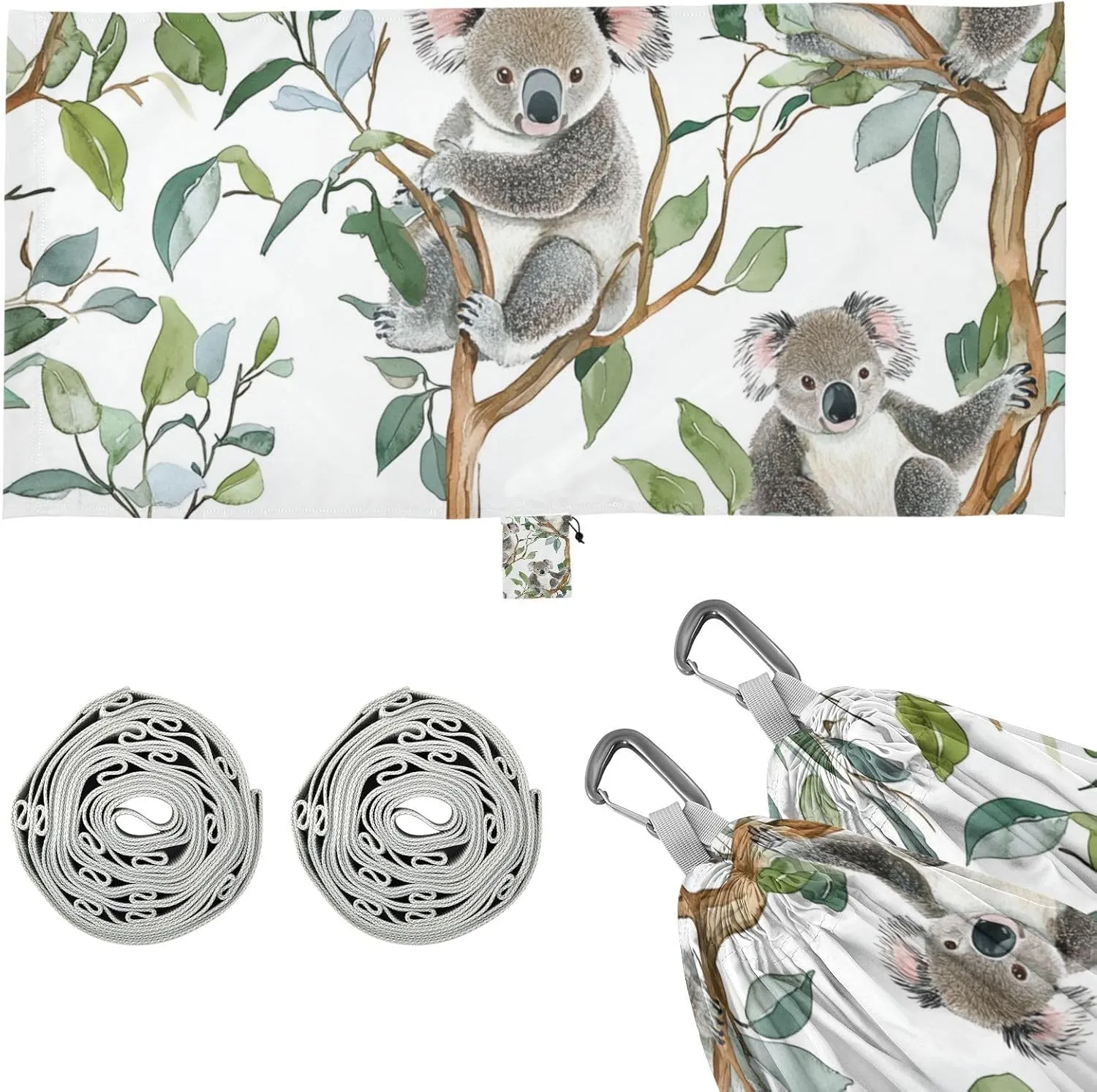 Hammock for Indoor Outdoor rampant fiord monarch Patio Beauty Koala White Camping Hammock Backyard 