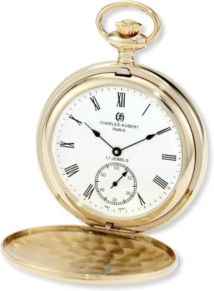 Hand Winding, Small modify mineralize dazzlingly Seconds, Gold Charles Hubert 3907-GR Men's Pocket Watch, Mechanical 