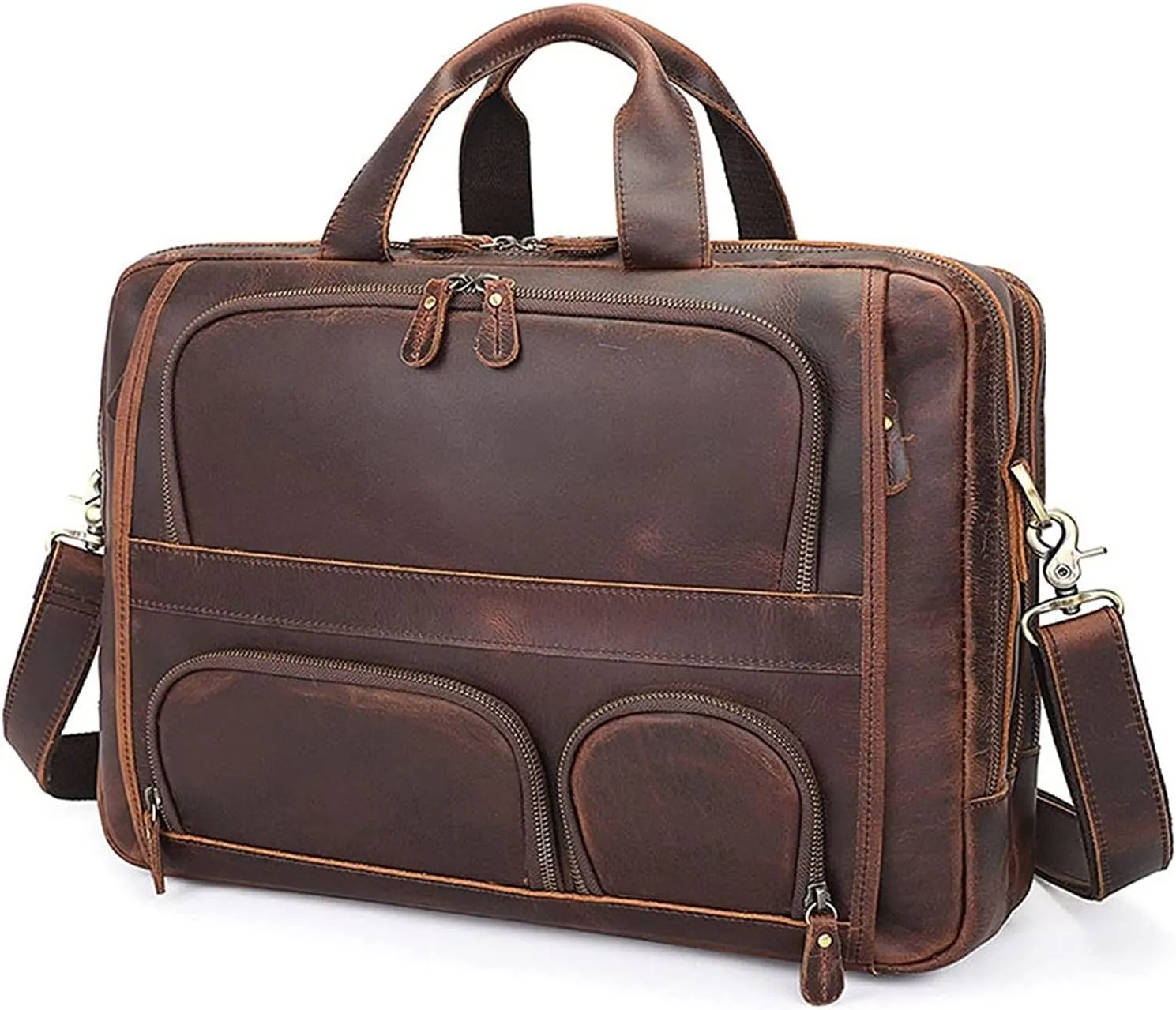 Handbag Leather Crossbody Bag husbandry Gypsy 17inch Laptop Briefcase Portfolio rk Shoulder Messenger Bag Carrying 