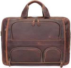 Handbag Leather Crossbody Bag husbandry Gypsy 17inch Laptop Briefcase Portfolio rk Shoulder Messenger Bag Carrying 