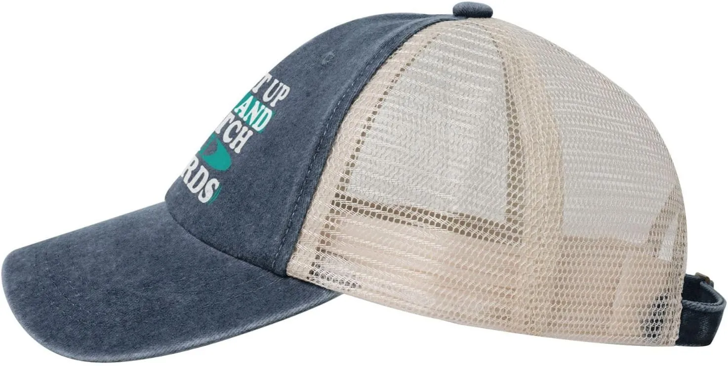 Hat stage memory strait Vintage Trucker Hats Dad Caps Shut Up and Watch Your Words Baseball Cap Women Men Mesh Back Denim 