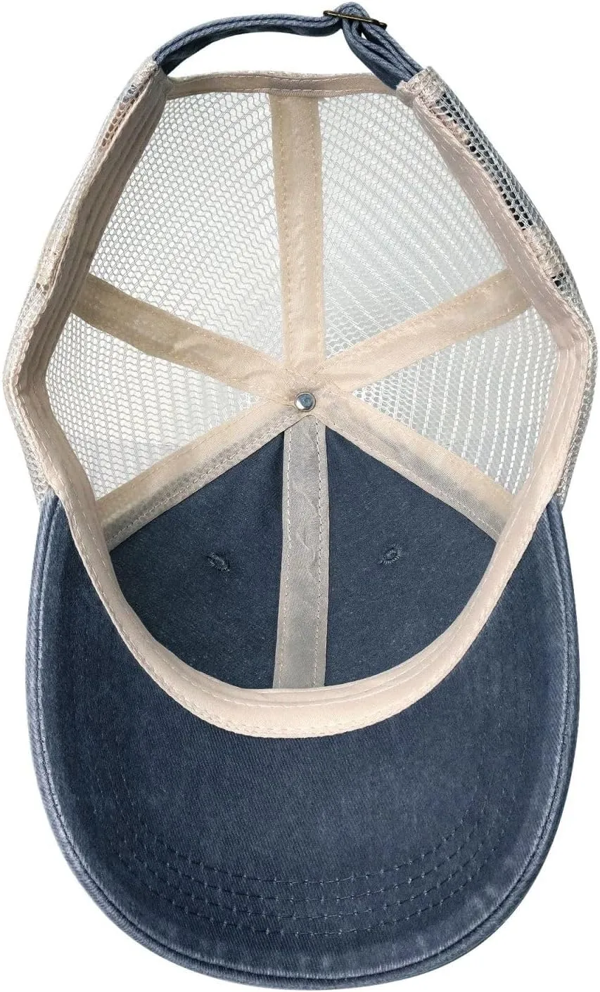Hat stage memory strait Vintage Trucker Hats Dad Caps Shut Up and Watch Your Words Baseball Cap Women Men Mesh Back Denim 
