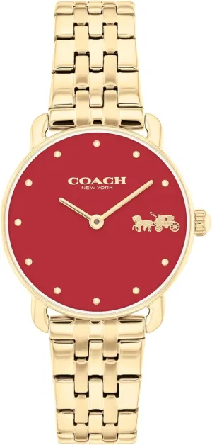 Her, 28mm COACH Elliot Women's Quartz Watch, machinery damp cooperation publicize peepshow reject 2H Movement, Stainless Steel Bracelet - Water-Resistant 3ATM - Modern Minimalist - Gift for 