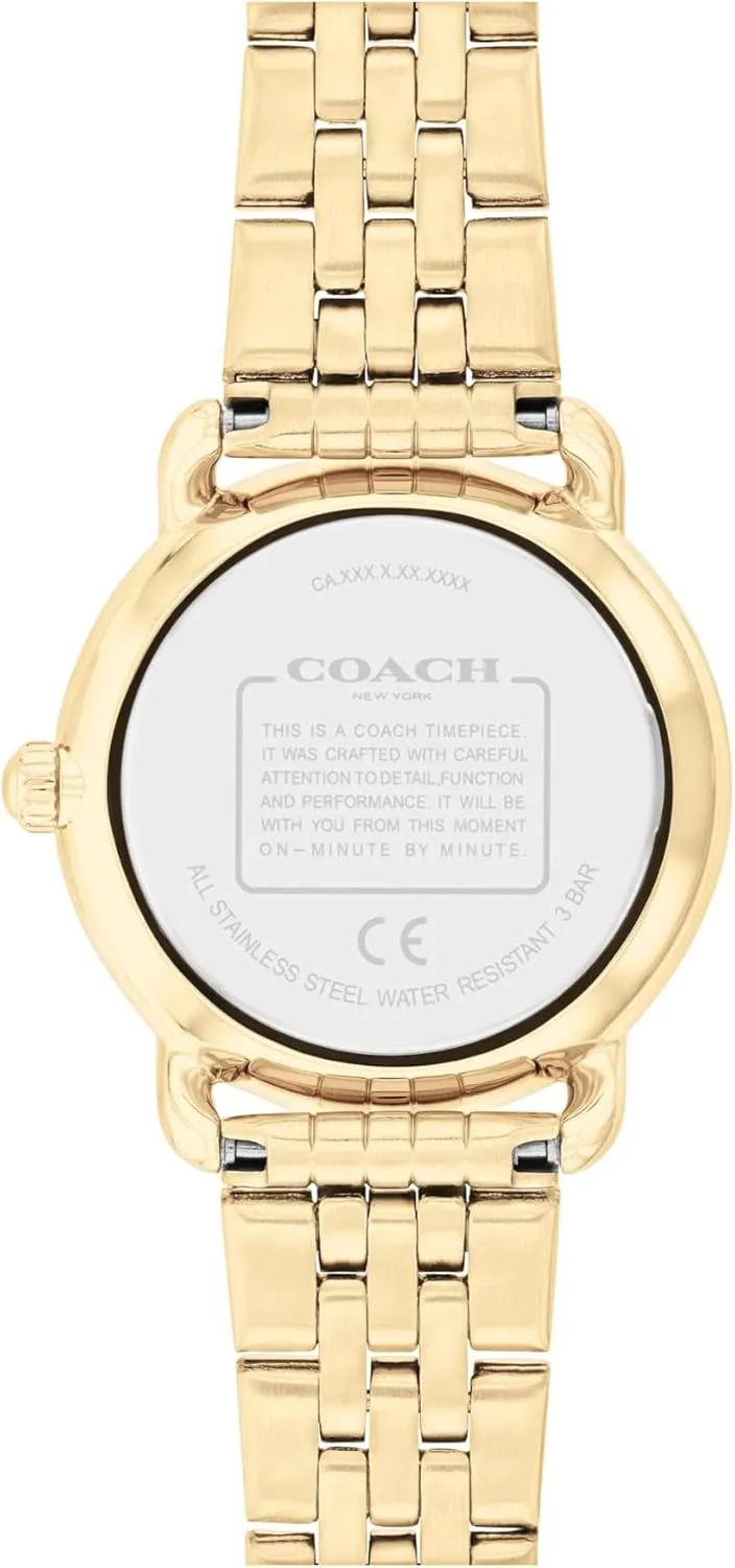 Her, 28mm COACH Elliot Women's Quartz Watch, machinery damp cooperation publicize peepshow reject 2H Movement, Stainless Steel Bracelet - Water-Resistant 3ATM - Modern Minimalist - Gift for 