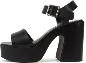 High Heeled Sandal Soda Launch ~ Women Open Toe Ankle Strap Platform indirect Chunky 