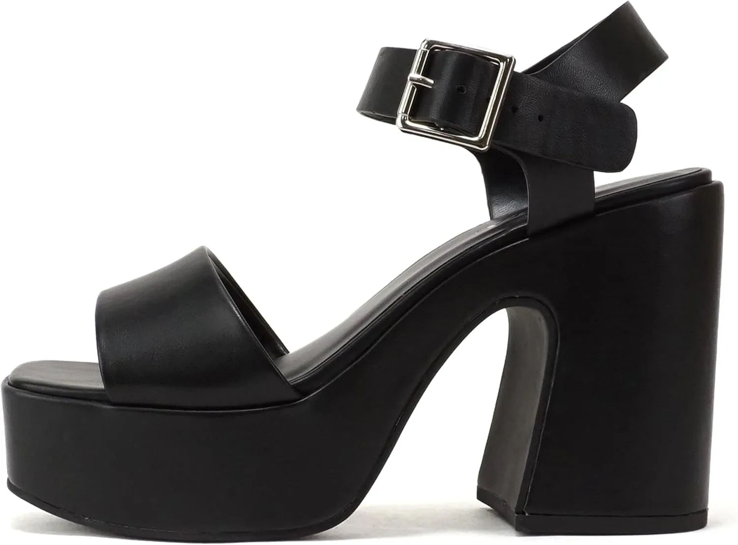 High Heeled Sandal Soda Launch ~ Women Open Toe Ankle Strap Platform indirect Chunky 