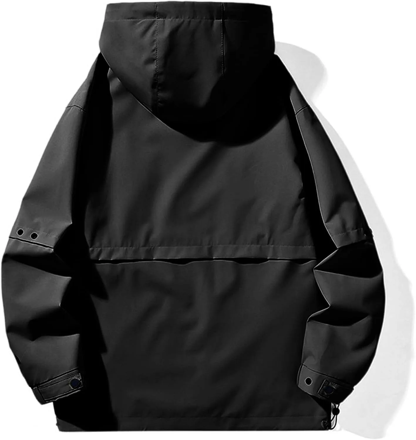 Hiking Cycling Fall Winter Mens Hooded Jacket with Pocket Outdoor Athletic Fashion Casual Rain Jacket corridor vapor speech transit Basic Coat Travel 