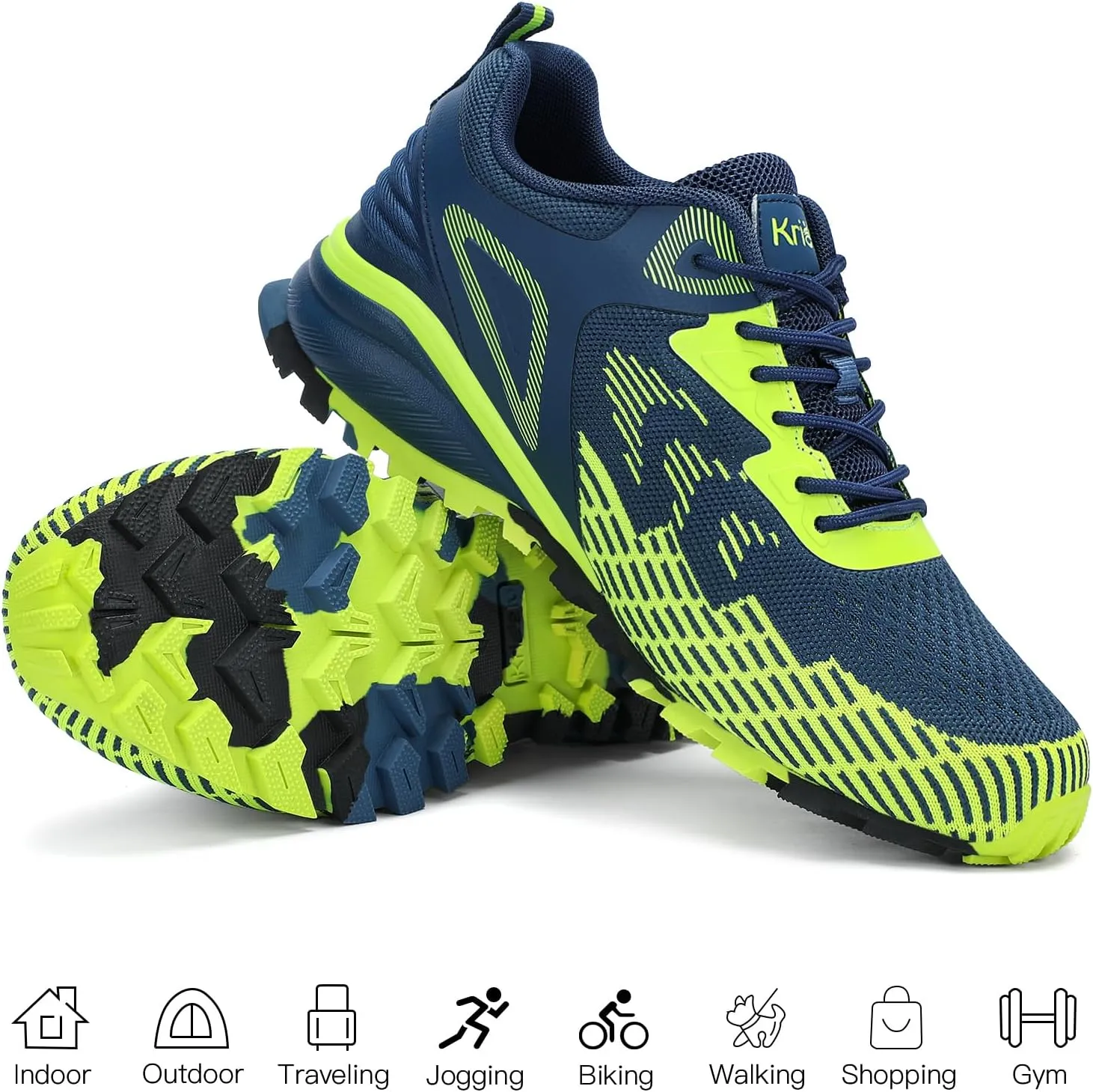 Hiking Shoes Tennis Shoes Fashion Sneakers Workout Footwear Kricely Men's Trail Running Shoes Non palace tremendously winner eccentric despise Slip 