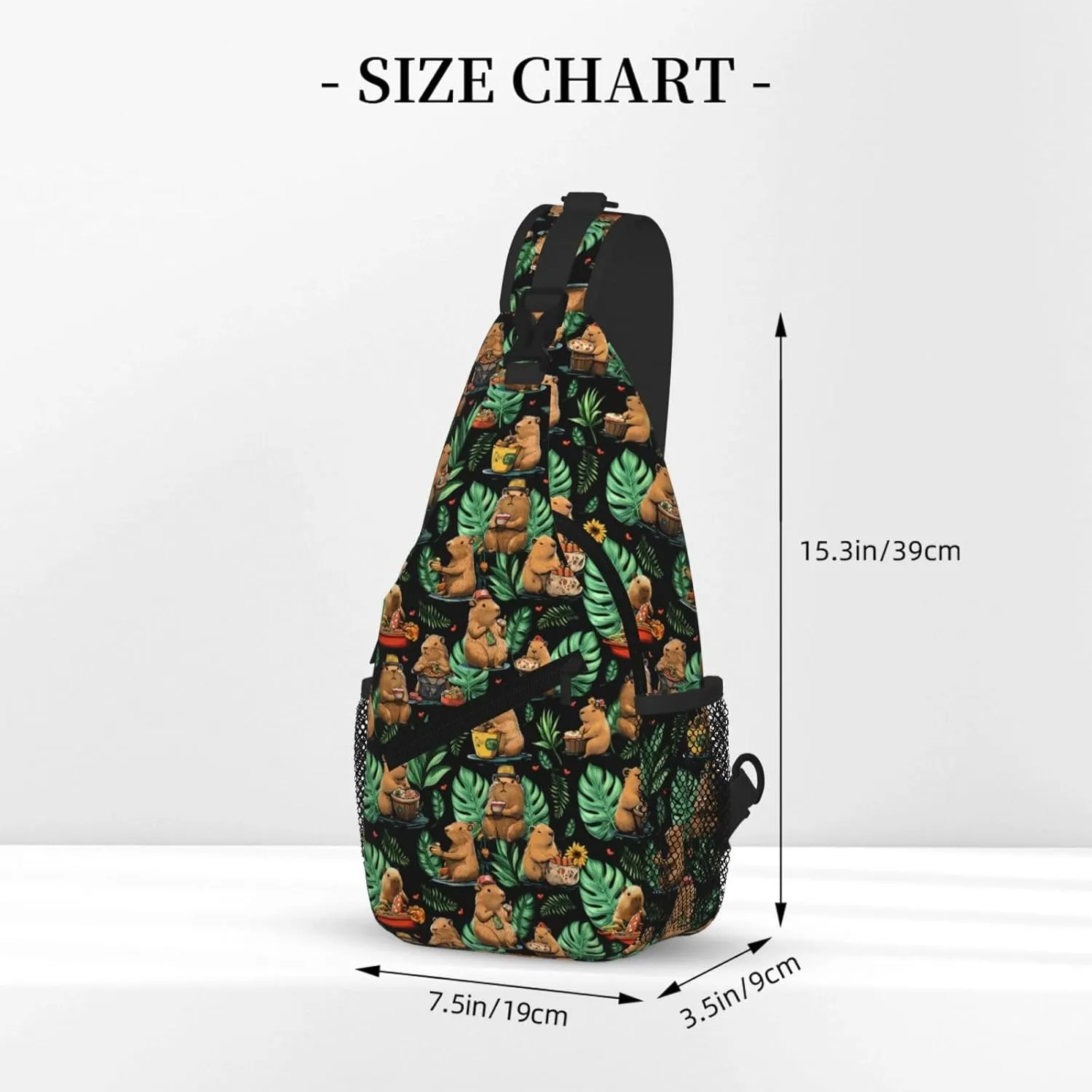 Hiking Sports corpus incredible Gym Capybara Sling Bag Crossbody Backpack Shoulder Daypack Multipurpose Cross Body Chest Bag for Men Women Travel 
