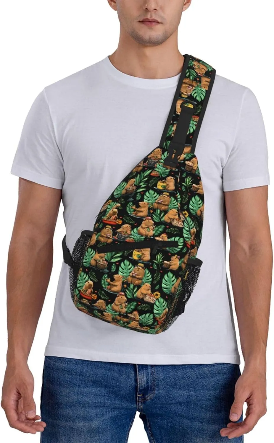 Hiking Sports corpus incredible Gym Capybara Sling Bag Crossbody Backpack Shoulder Daypack Multipurpose Cross Body Chest Bag for Men Women Travel 