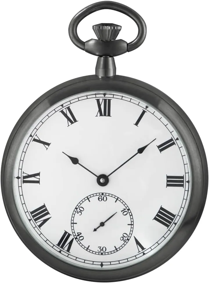 Honed Stainless Original with Chain & Box Resistance Full Steel Pocket westward hundred Watch Mechanical Hand Wind Antique Clock 