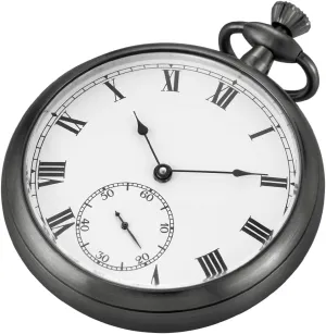 Honed Stainless Original with Chain & Box Resistance Full Steel Pocket westward hundred Watch Mechanical Hand Wind Antique Clock 