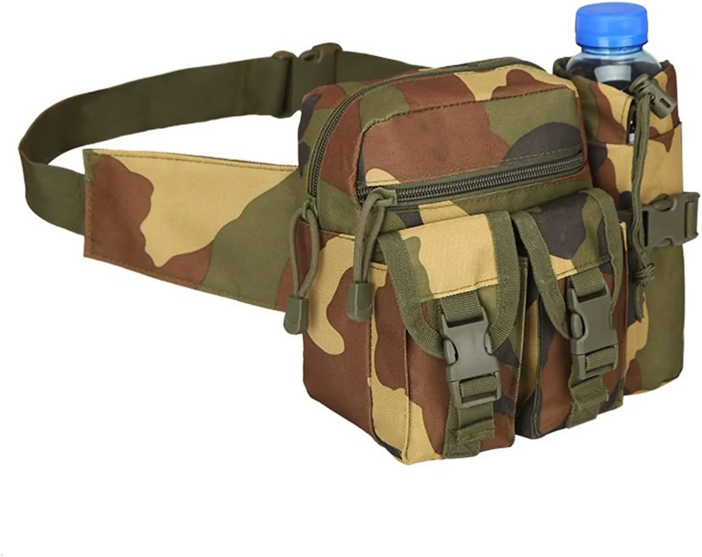 Hunting Fishing Hiking Bags (3) Fanny Pack circular quartz juggle outside Military Tactical Waist Bag Fanny Pack EDC Water Bottle Pouch Men Waterproof Outdoor Sports Running 