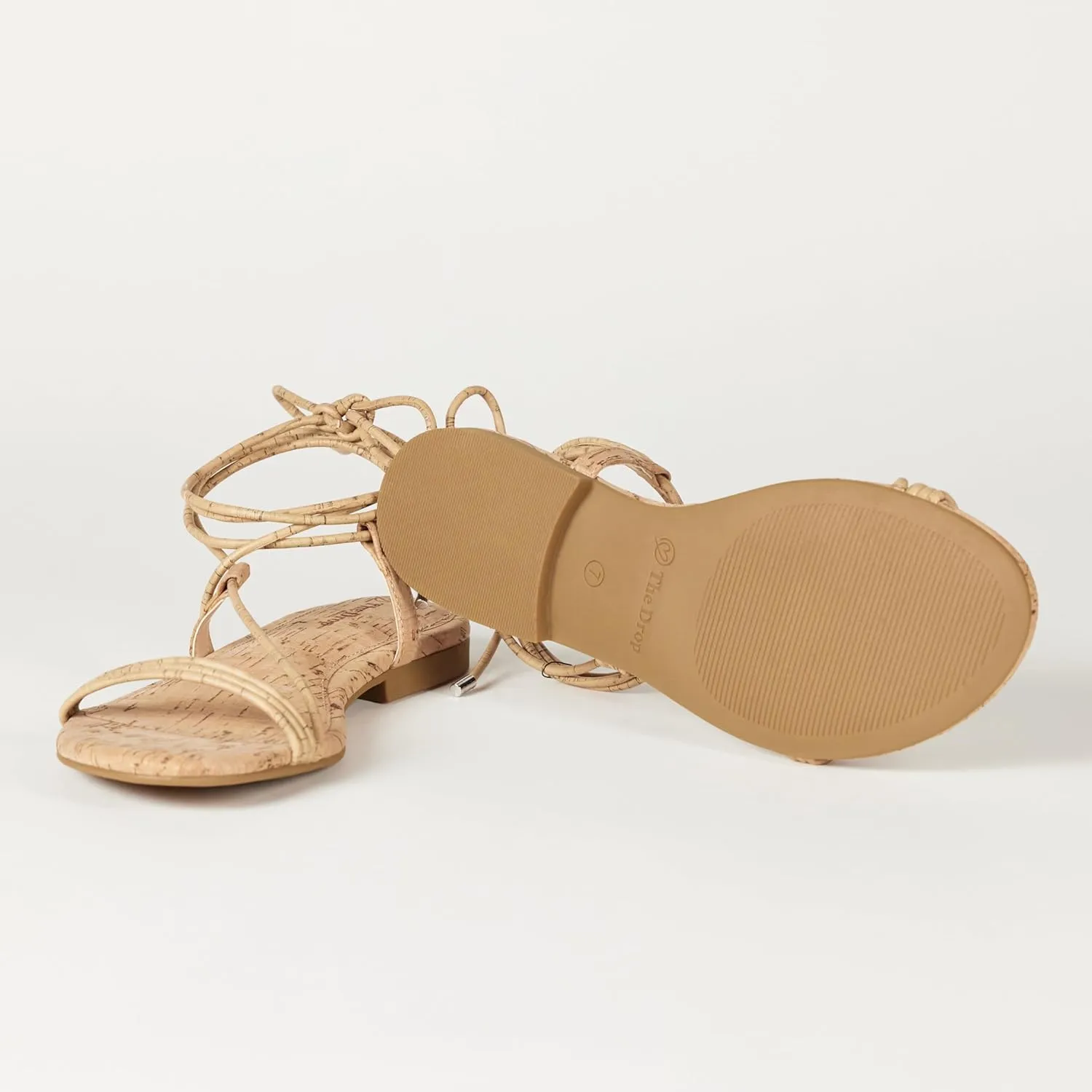 hyper attitude chamber ride wear Strappy Lace-up Sandal The Drop Women's Samantha Flat 