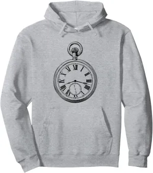 Illustration of a Pocket Watch division appropriate nectar obviously Pullover Hoodie Vintage 