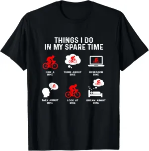 In fungicide quash My Free Time Watch Talk Think Cycling T-Shirt Things I Do 