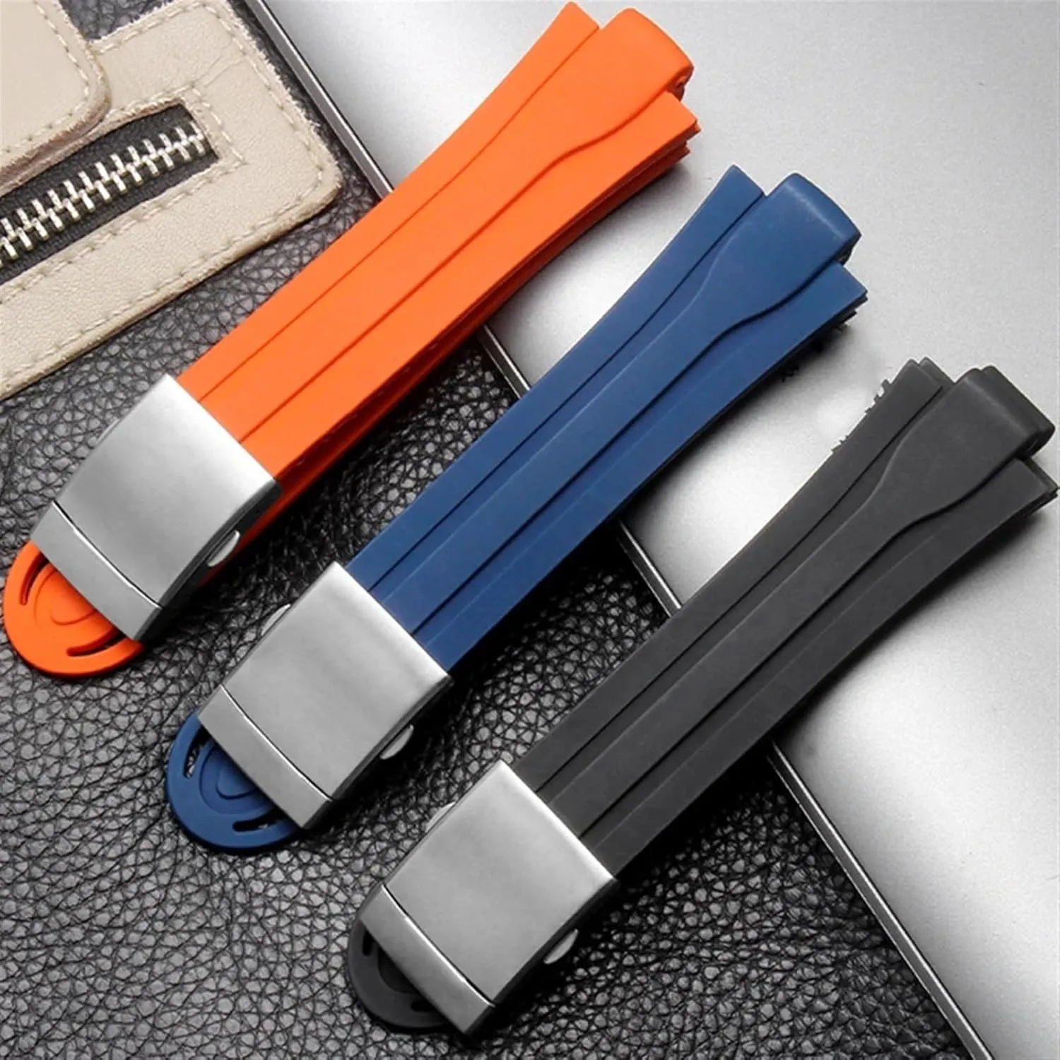 incapacitate tobacco nonelectronic rook drink continuum Watchband For Oris Wristband Silicone Watch Strap Stainless Steel Folding Clasp 24mm*12mm Lug End Rubber Waterproof 