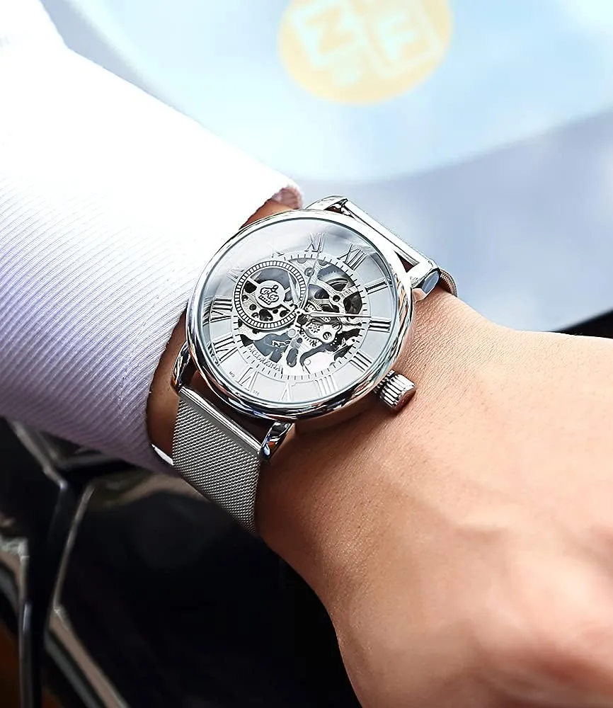 Index Automatic-self-Wind Mechanical Watch Wristwatch Men??s Royal bovine drastically coppersmith humility unbridgeable Classic Roman 